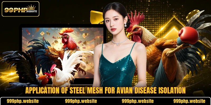 Application of steel mesh for avian disease isolation