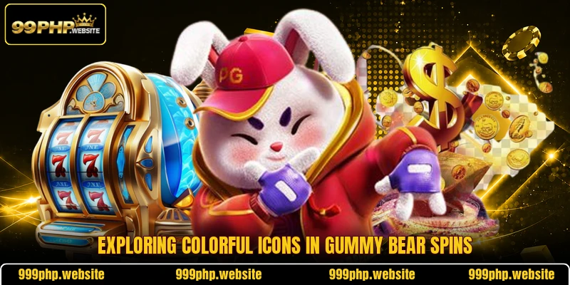 Exploring colorful icons in gummy bear spins