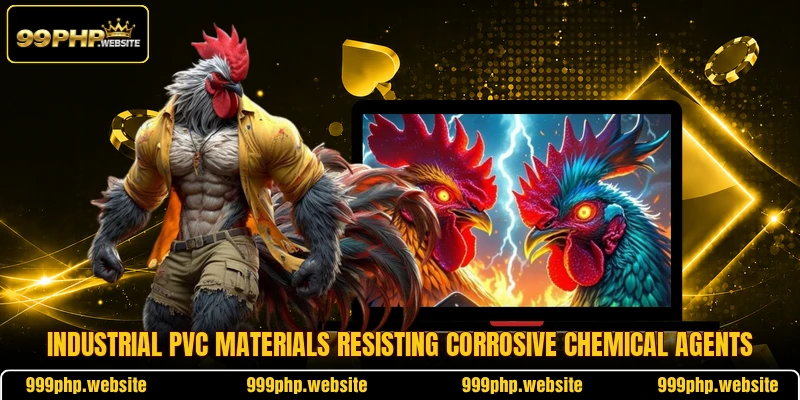 Industrial PVC materials resisting corrosive chemical agents