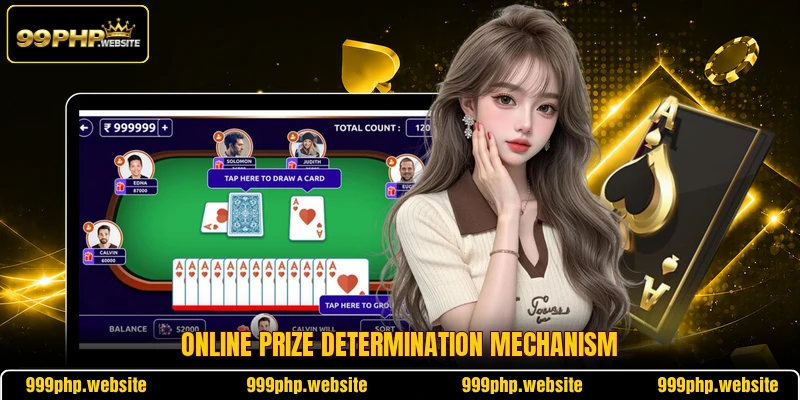 Online prize determination mechanism